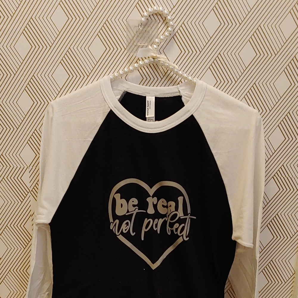 Ladies Custom Black and White Graphic Tee